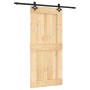 Puerta corredera con herrajes madera maciza de pino 95x210 cm von vidaXL, Türen - Ref: Foro24-3203149, Preis: 198,23 €, Rabat...