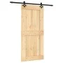 Puerta corredera con herrajes madera maciza de pino 95x210 cm von vidaXL, Türen - Ref: Foro24-3203149, Preis: 195,27 €, Rabat...