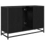 Gabinete de Lavabo para Baño Roble negro 90 x 33 x 60 cm