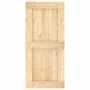 Puerta corredera con herrajes madera maciza de pino 95x210 cm von vidaXL, Türen - Ref: Foro24-3203149, Preis: 195,27 €, Rabat...