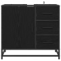 Mueble de Cuarto de Baño con cajón Roble Negro 65 x 33 x 60 cm en Muebles de baño | Comprar online en Foro24