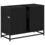 Gabinete de Lavabo para Baño Roble negro 80 x 33 x 60 cm
