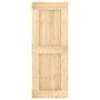 Schiebetür mit Beschlägen aus massivem Kiefernholz 80x210 cm von vidaXL, Türen - Ref: Foro24-3203204, Preis: 177,93 €, Rabatt: %