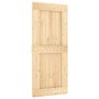 Schiebetür mit Beschlägen aus massivem Kiefernholz, 90 x 210 cm von vidaXL, Türen - Ref: Foro24-3203206, Preis: 187,50 €, Rab...