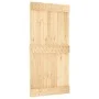 Puerta corredera con herrajes madera maciza de pino 100x210 cm de vidaXL, Puertas - Ref: Foro24-3203235, Precio: 199,63 €, De...