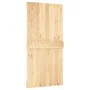 Puerta corredera con herrajes madera maciza de pino 100x210 cm de vidaXL, Puertas - Ref: Foro24-3203235, Precio: 199,63 €, De...