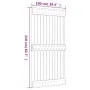 Puerta corredera con herrajes madera maciza de pino 100x210 cm de vidaXL, Puertas - Ref: Foro24-3203235, Precio: 199,63 €, De...