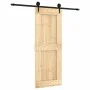 Sliding door with solid pine wood fittings 80x210 cm by vidaXL, Doors - Ref: Foro24-3203237, Price: 180,68 €, Discount: %