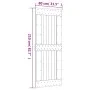 Schiebetür mit Beschlägen aus massivem Kiefernholz 80x210 cm von vidaXL, Türen - Ref: Foro24-3203237, Preis: 180,68 €, Rabatt: %