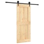 Puerta corredera con herrajes madera maciza de pino 85x210 cm von vidaXL, Türen - Ref: Foro24-3203238, Preis: 182,61 €, Rabat...