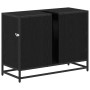 Gabinete de Lavabo para Baño Roble negro 80 x 33 x 60 cm