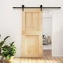 Schiebetür mit massiven Kiefernhölzern und Beschlägen, 90x210 cm. von vidaXL, Türen - Ref: Foro24-3203239, Preis: 188,34 €, R...