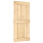 Schiebetür mit Beschlägen aus massivem Kiefernholz, 95 x 210 cm von vidaXL, Türen - Ref: Foro24-3203240, Preis: 184,46 €, Rab...