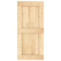 Schiebetür mit Beschlägen aus massivem Kiefernholz, 95 x 210 cm von vidaXL, Türen - Ref: Foro24-3203240, Preis: 184,46 €, Rab...