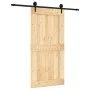 Sliding door with solid pine wood hardware 100x210 cm by vidaXL, Doors - Ref: Foro24-3203241, Price: 200,75 €, Discount: %