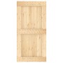 Schiebetür mit Beschlägen aus massivem Kiefernholz 100x210 cm von vidaXL, Türen - Ref: Foro24-3203241, Preis: 206,97 €, Rabat...
