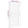 Sliding door with solid pine wood hardware 100x210 cm by vidaXL, Doors - Ref: Foro24-3203241, Price: 200,75 €, Discount: %