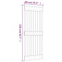 Schiebetür mit Beschlägen aus massivem Kiefernholz 80x210 cm von vidaXL, Türen - Ref: Foro24-3203255, Preis: 177,01 €, Rabatt: %