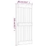 Puerta corredera con herrajes madera maciza de pino 85x210 cm de vidaXL, Puertas - Ref: Foro24-3203256, Precio: 172,51 €, Des...