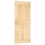 Schiebetür mit Beschlägen aus massivem Kiefernholz 90x210 cm von vidaXL, Türen - Ref: Foro24-3203257, Preis: 195,35 €, Rabatt: %