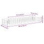 Arriate de gaviones de acero galvanizado 90x30x10 cm