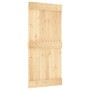 Schiebetür mit Beschlägen aus massivem Kiefernholz, 95 x 210 cm von vidaXL, Türen - Ref: Foro24-3203258, Preis: 195,12 €, Rab...