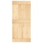 Schiebetür mit Beschlägen aus massivem Kiefernholz, 95 x 210 cm von vidaXL, Türen - Ref: Foro24-3203258, Preis: 195,12 €, Rab...