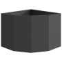 Macetero de Esquina Negro 45 x 45 x 35 cm Acero