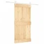 Sliding door with solid pine wood fittings 100x210 cm by vidaXL, Doors - Ref: Foro24-3203259, Price: 226,27 €, Discount: %