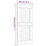 Sliding door with solid pine wood fittings 90x210 cm by vidaXL, Doors - Ref: Foro24-3203263, Price: 207,24 €, Discount: %