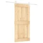 Puerta corredera con herrajes madera maciza de pino 95x210 cm de vidaXL, Puertas - Ref: Foro24-3203264, Precio: 201,63 €, Des...