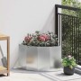 Macetero de Esquina Plateado 45 x 45 x 35 cm Acero galvanizado en Maceteros y jardineras | Comprar online en Foro24