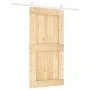 Puerta corredera con herrajes madera maciza de pino 100x210 cm von vidaXL, Türen - Ref: Foro24-3203265, Preis: 220,70 €, Raba...