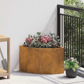 Macetero de Esquina Oxidado 45 x 45 x 35 cm Acero oxidado en Maceteros y jardineras | Comprar online en Foro24