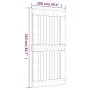Puerta corredera con herrajes madera maciza de pino 100x210 cm von vidaXL, Türen - Ref: Foro24-3203265, Preis: 220,70 €, Raba...