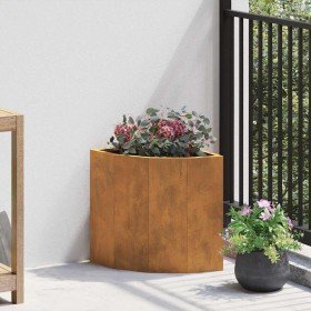 Macetero de Esquina Oxidado 30 x 30 x 35 cm Acero oxidado en Maceteros y jardineras | Comprar online en Foro24