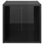 TV furniture 4 units glossy black plywood 37x35x37 cm by vidaXL, TV Furniture - Ref: Foro24-805521, Price: 57,61 €, Discount: %