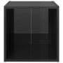 TV-Möbel 4 Einheiten aus glänzend schwarzem Sperrholz 37x35x37 cm von vidaXL, TV-Möbel - Ref: Foro24-805521, Preis: 58,26 €, ...