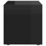 TV furniture 4 units glossy black plywood 37x35x37 cm by vidaXL, TV Furniture - Ref: Foro24-805521, Price: 57,61 €, Discount: %