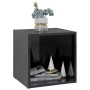 Muebles TV 4 uds madera contrachapada negro brillo 37x35x37 cm de vidaXL, Muebles TV - Ref: Foro24-805521, Precio: 58,19 €, D...