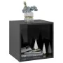 TV furniture 4 units glossy black plywood 37x35x37 cm by vidaXL, TV Furniture - Ref: Foro24-805521, Price: 57,61 €, Discount: %