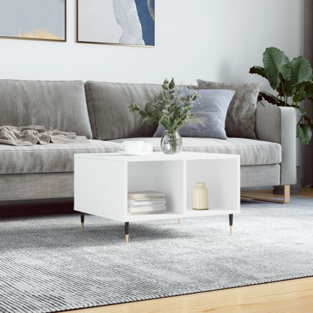 Couchtisch aus weißem Sperrholz, 60 x 50 x 36,5 cm von vidaXL, Couchtisch - Ref: Foro24-830532, Preis: 38,14 €, Rabatt: %