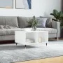 Mesa de centro madera contrachapada blanco 60x50x36,5 cm de vidaXL, Mesas de centro - Ref: Foro24-830532, Precio: 37,75 €, De...