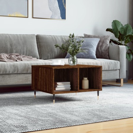 Couchtisch aus braunem Eichensperrholz, 60 x 50 x 36,5 cm von vidaXL, Couchtisch - Ref: Foro24-830539, Preis: 45,23 €, Rabatt: %