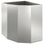 Macetero de Esquina Plateado 45 x 45 x 50 cm Acero galvanizado