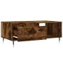 Smoked oak plywood coffee table 90x50x36.5 cm by vidaXL, Coffee table - Ref: Foro24-830561, Price: 61,84 €, Discount: %
