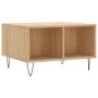 Mesa de centro madera contrachapada roble Sonoma 60x50x36,5 cm de vidaXL, Mesas de centro - Ref: Foro24-830543, Precio: 43,32...
