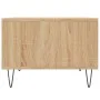 Mesa de centro madera contrachapada roble Sonoma 60x50x36,5 cm de vidaXL, Mesas de centro - Ref: Foro24-830543, Precio: 42,51...