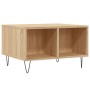 Mesa de centro madera contrachapada roble Sonoma 60x50x36,5 cm de vidaXL, Mesas de centro - Ref: Foro24-830543, Precio: 43,32...