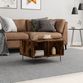 Smoked oak plywood coffee table 60x50x36.5 cm by vidaXL, Coffee table - Ref: Foro24-830545, Price: 43,32 €, Discount: %